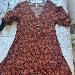 Free People button front dress - never worn - Size L